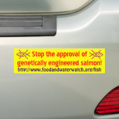 Stop franken vis bumper sticker (Op auto)