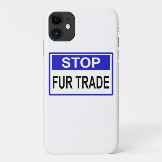 Stop Fur Trade Blue-teken Case-Mate iPhone Case (Achterkant)