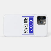 Stop Fur Trade Blue-teken Case-Mate iPhone Case (Achterkant (horizontaal))
