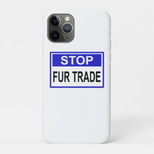Stop Fur Trade Blue-teken Case-Mate iPhone Case