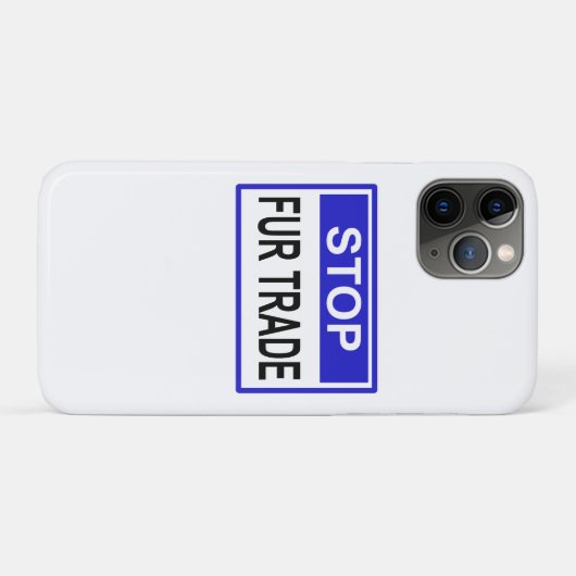 Stop Fur Trade Blue-teken Case-Mate iPhone Case (Achterkant (horizontaal))