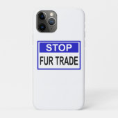 Stop Fur Trade Blue-teken Case-Mate iPhone Case (Achterkant)