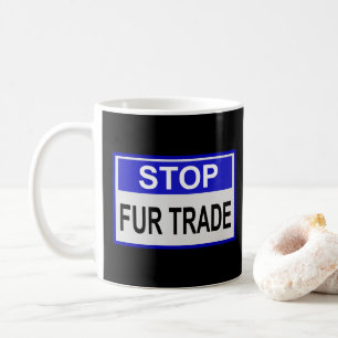 Stop Fur Trade Blue-teken Koffiemok