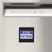 Stop Fur Trade Blue-teken Magneet (Insitu (Vaatwasser))