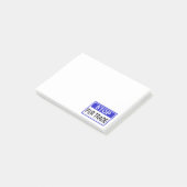 Stop Fur Trade Blue-teken Post-it® Notes (Schuin)