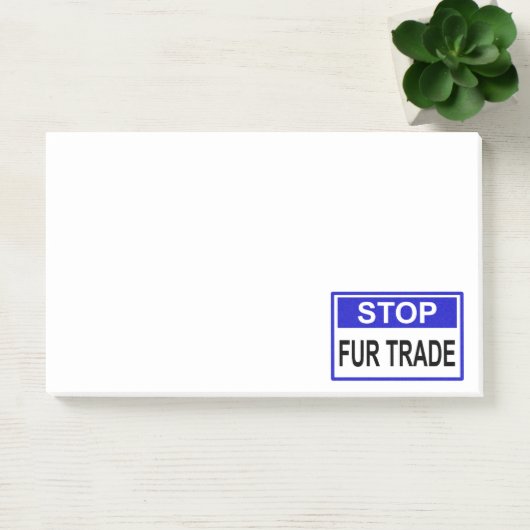 Stop Fur Trade Blue-teken Post-it® Notes (Kantoor)
