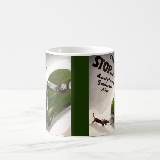 Stop, ga, maar sla de dikke dame of haar hond niet koffiemok (Center)