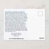 Stop Gang-Stalking BRIEFKAART (Achterkant)