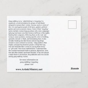 Stop Gang-Stalking BRIEFKAART