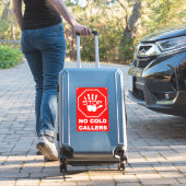 Stop Geen Koude Acquisitie Bord - Rood Sticker (Koffer Insitu)