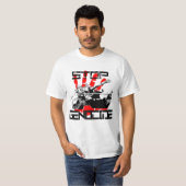 Stop genocide t-shirt (Voorkant volledig)