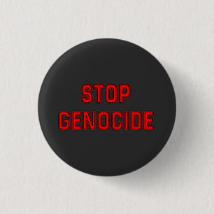 STOP genocide Zeg nee tegen genocide Genocide Ronde Button 3,2 Cm