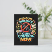 Stop Geweld Met Vuurwapens Nu Briefkaart (Staand voorkant)