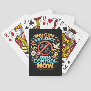 Stop Geweld Met Vuurwapens Nu Pokerkaarten