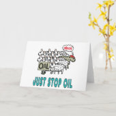 Stop gewoon met olie kaart (Gele Bloem)