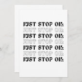 Stop gewoon met olie kaart (Voorkant / Achterkant)