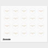 Stop gewoon met olie ronde sticker (Vel)