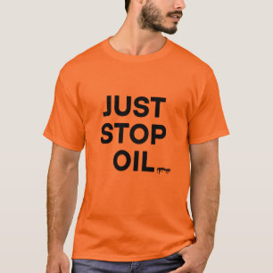 Stop gewoon met olie t-shirt