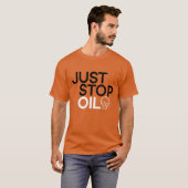 Stop gewoon olie Red de Aarde T-shirt (Voorkant volledig)