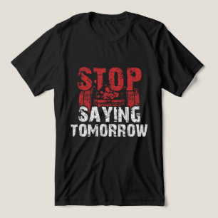 Stop Gezegde Morgen Fitnessliefhebbers Tri-Blend Shirt