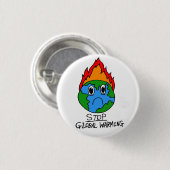 Stop Global Warming Button (Voorkant /achterkant)