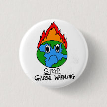 Stop Global Warming Button