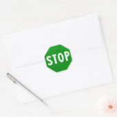 Stop Go Ja Nee Ronde Sticker (Envelop)