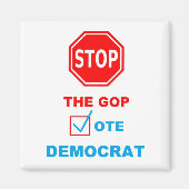 STOP GOP - Sq Magnet (Voorkant)