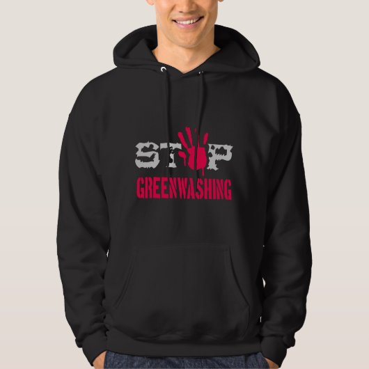 Stop Greenwash Hoodie (Voorkant)