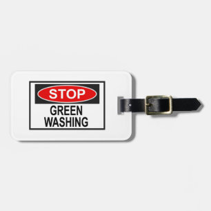 Stop Greenwash Sign (1) Bagagelabel