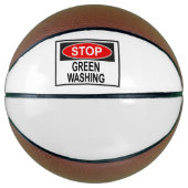 Stop Greenwash Sign (1) Basketbal (Voorkant)
