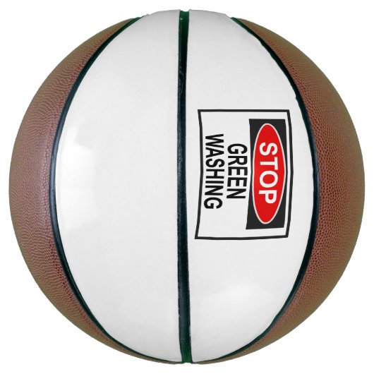 Stop Greenwash Sign (1) Basketbal (Verticaal)