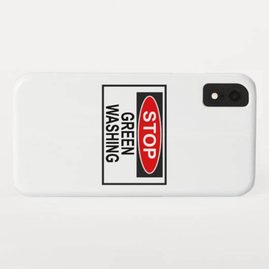 Stop Greenwash Sign (1) Case-Mate iPhone Case (Achterkant (horizontaal))