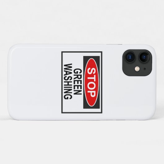Stop Greenwash Sign (1) Case-Mate iPhone Case (Achterkant (horizontaal))