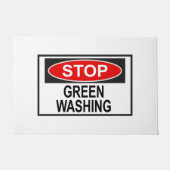 Stop Greenwash Sign (1) Deurmat (Voorkant)