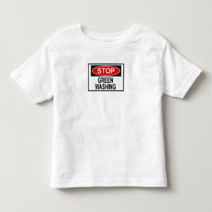 Stop Greenwash Sign (1) Kinder Shirts