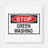 Stop Greenwash Sign (1) Magneet (Voorkant)