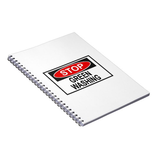 Stop Greenwash Sign (1) Notitieboek (Rechterzijde)
