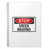 Stop Greenwash Sign (1) Notitieboek (Voorkant)