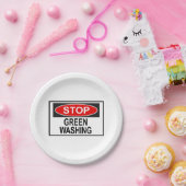 Stop Greenwash Sign (1) Papieren Bordje (Feest)