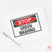 Stop Greenwash Sign (1) Rechthoekige Sticker (Envelop)