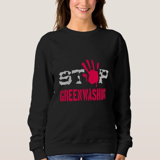 Stop Greenwash Trui (Voorkant)