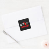 Stop Greenwash Vierkante Sticker (Envelop)