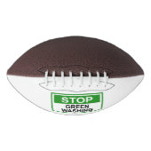 Stop Greenwashing Teken Button American Football (Voorkant)