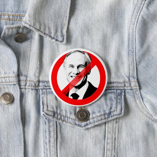 STOP GREG ABBOTT RONDE BUTTON 7,6 CM (In situ)