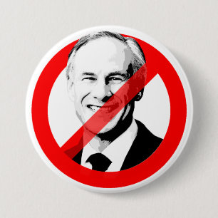 STOP GREG ABBOTT RONDE BUTTON 7,6 CM