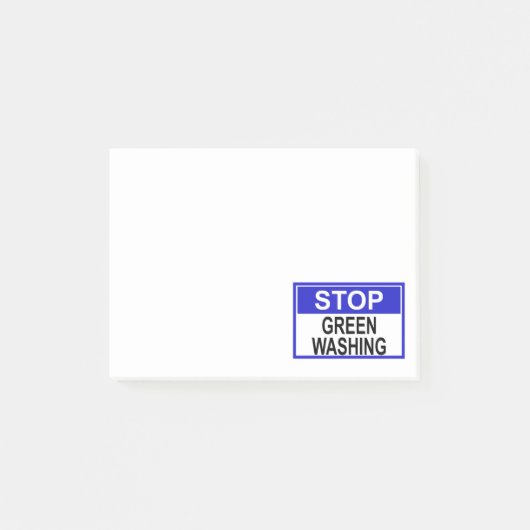 Stop groenwas-sign post-it® notes (Voorkant)