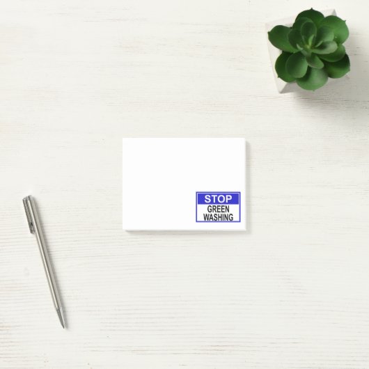 Stop groenwas-sign post-it® notes (Kantoor)