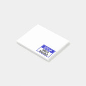 Stop groenwas-sign post-it® notes (Schuin)