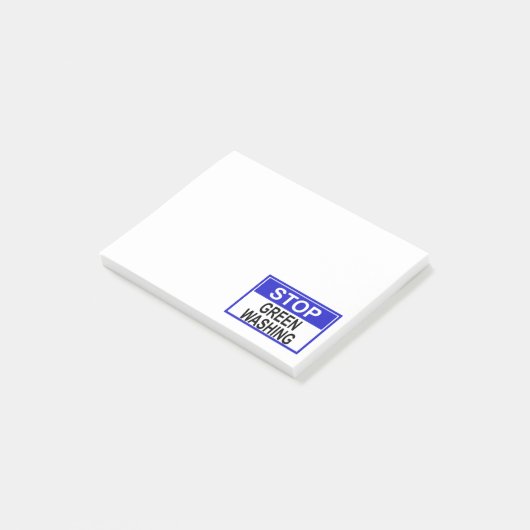 Stop groenwas-sign post-it® notes (Schuin)